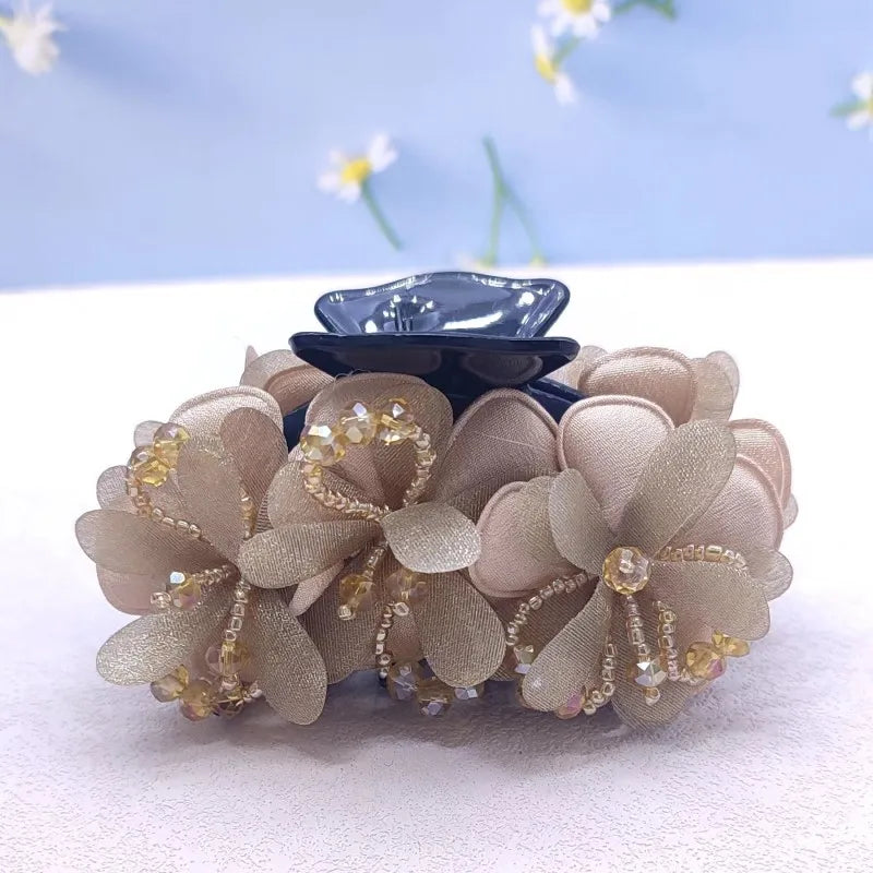 Women Hair Flowers  Claw Clips