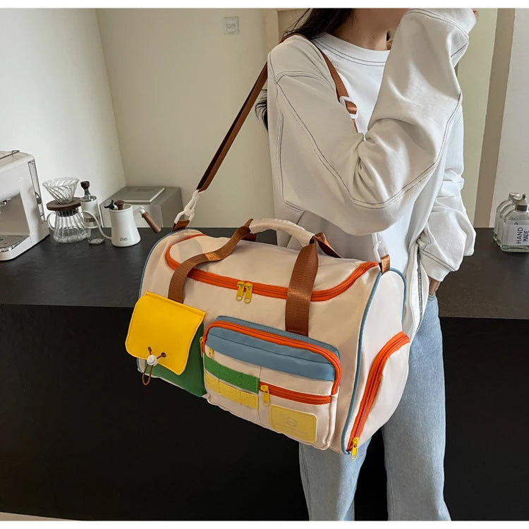 Travel Bag, Duffel Bag Cosmetics Bag, Professional Fitness Bag for Women