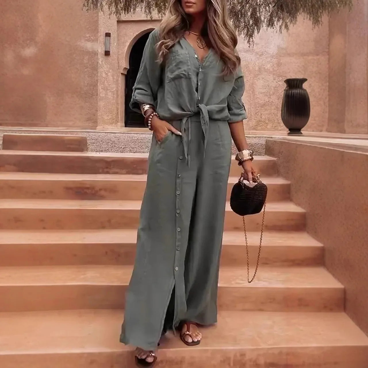 New Fashion Casual Irregular Two-piece Sets