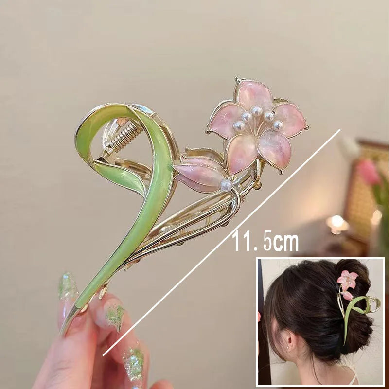 New Sweet Flower Durian Hair Claw Clip