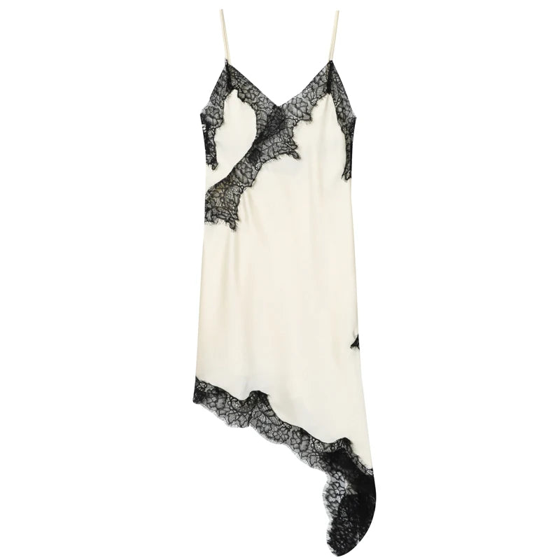 Lace Asymmetric Slip Dress – Summer 2026 Collection