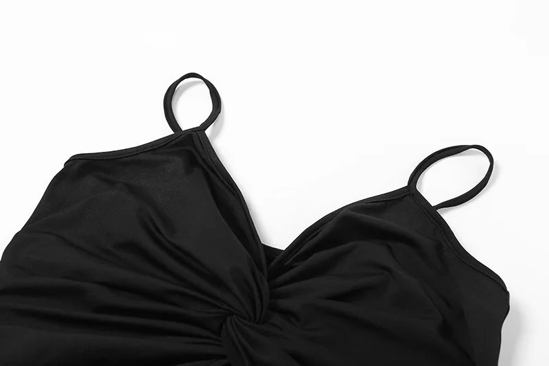 Sexy Spaghetti Strap Backless Bodycon Dress