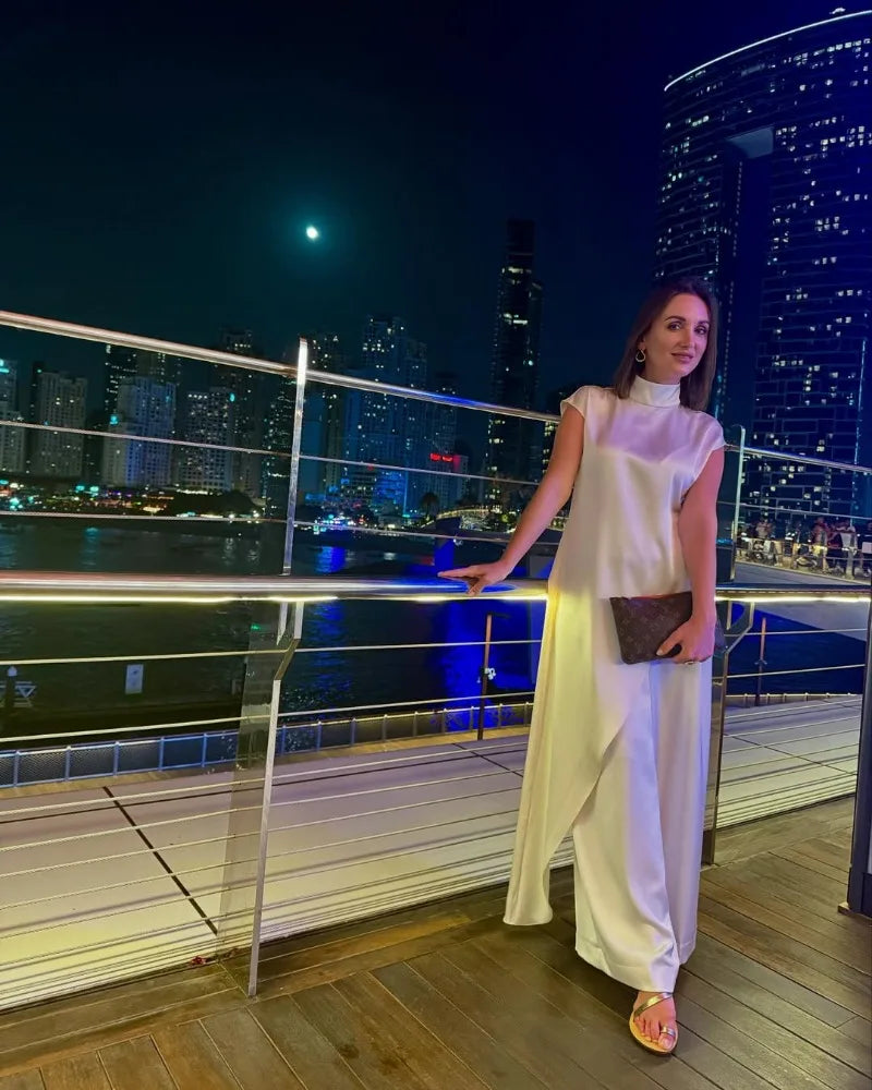 Women Solid Fashion Satin Maxi Dress