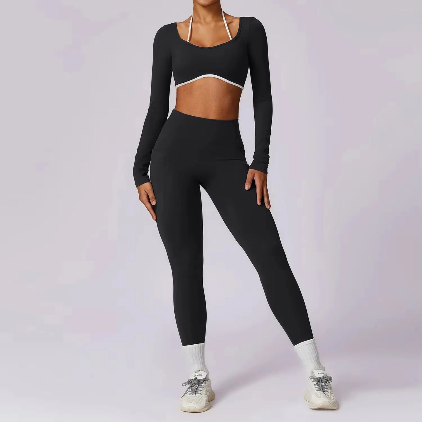 Yoga Set 2PCS Women Sportswear Push Up Workout Clothes