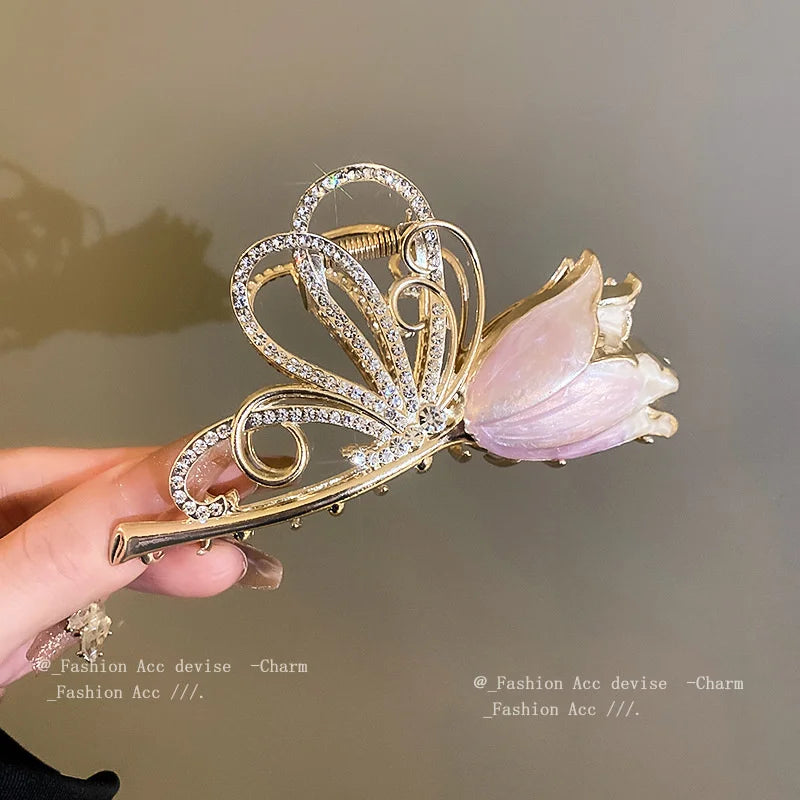 New Sweet Flower Durian Hair Claw Clip
