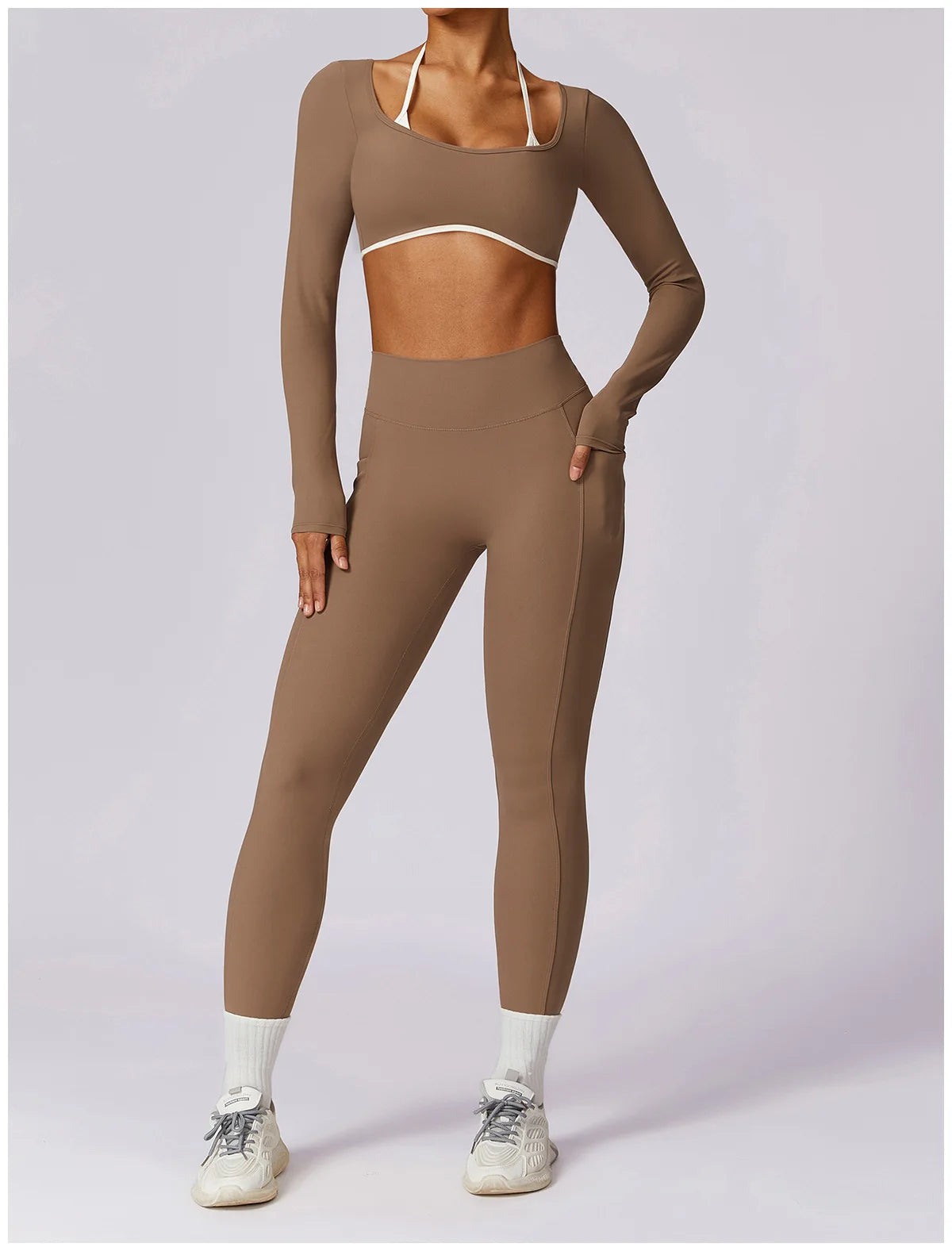 Yoga Set 2PCS Women Sportswear Push Up Workout Clothes