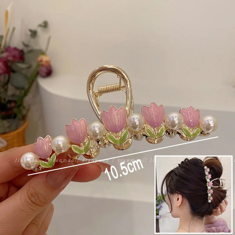 New Sweet Flower Durian Hair Claw Clip