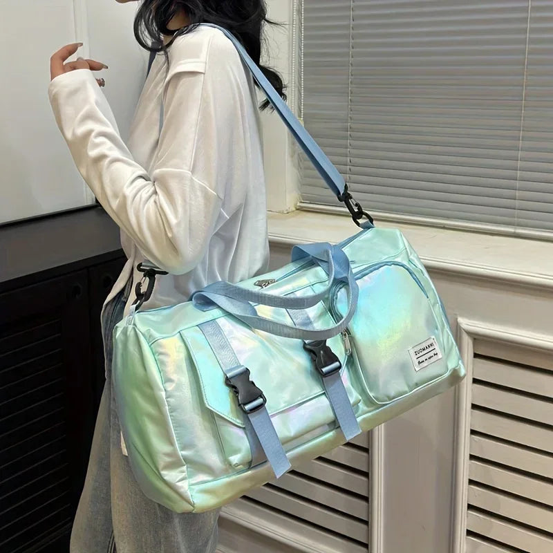 Large Capacity Women’s Nylon Travel Duffel Bag