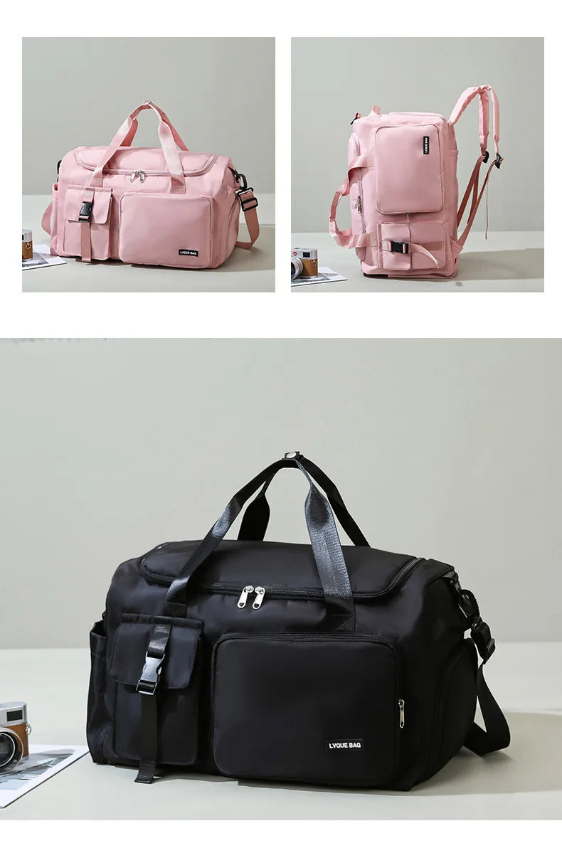 Sports Gym Bag Travel Dry Wet Handbag for Women