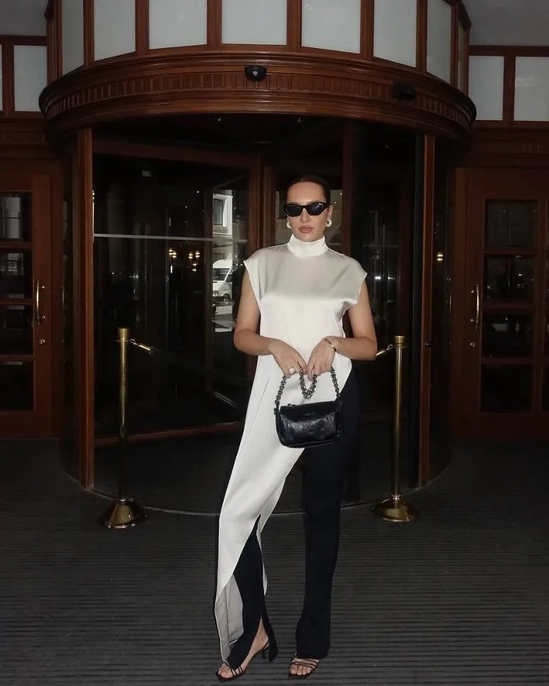 Women Solid Fashion Satin Maxi Dress