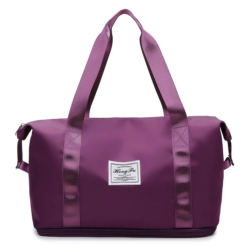 Travel Duffle Bag Nylon Waterproof Sports Gym Tote Bags for Women