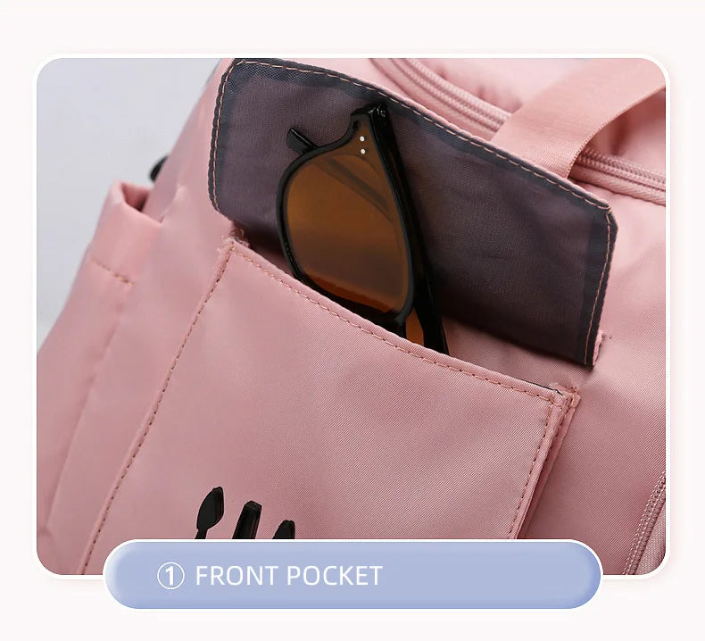 Sports Gym Bag Travel Dry Wet Handbag for Women