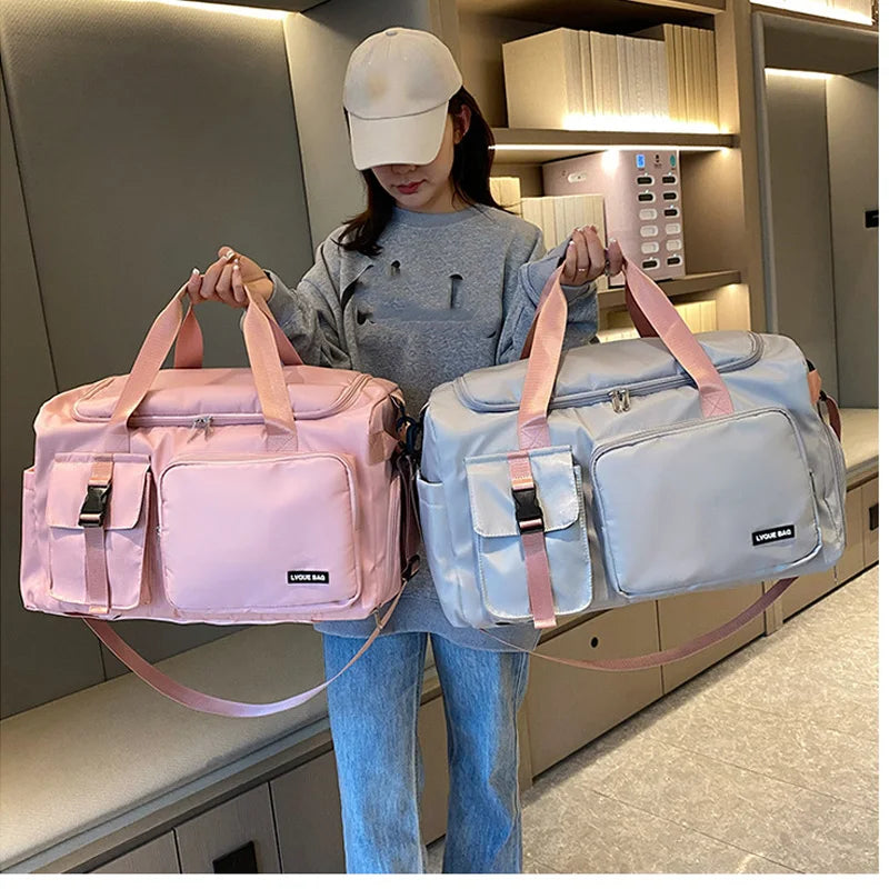 Sports Gym Bag Travel Dry Wet Handbag for Women