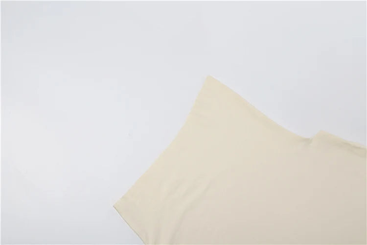 Nibber Elegant 2-Piece Set – Irregular Sleeve Crop Top &amp; Elastic Waist Long Skirt