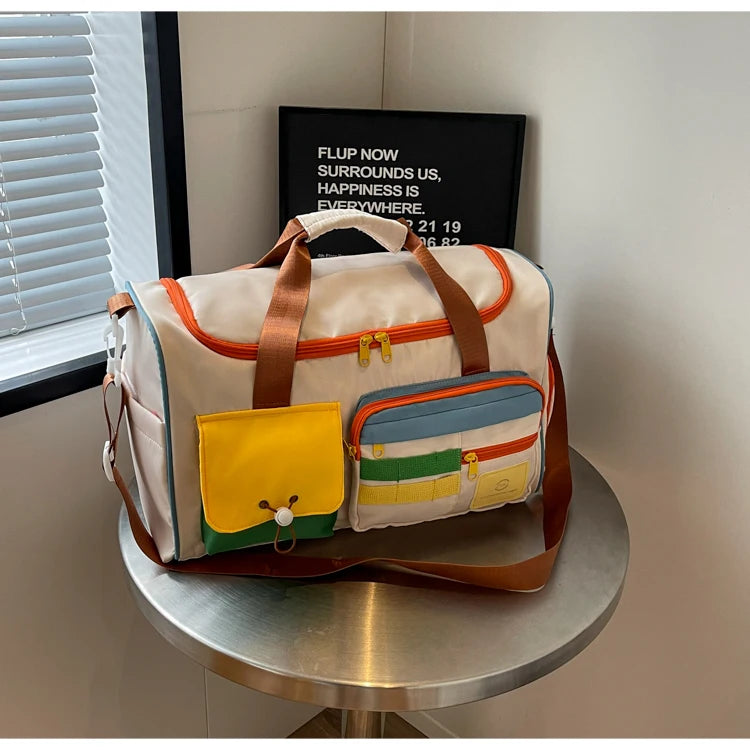 Travel Bag, Duffel Bag Cosmetics Bag, Professional Fitness Bag for Women