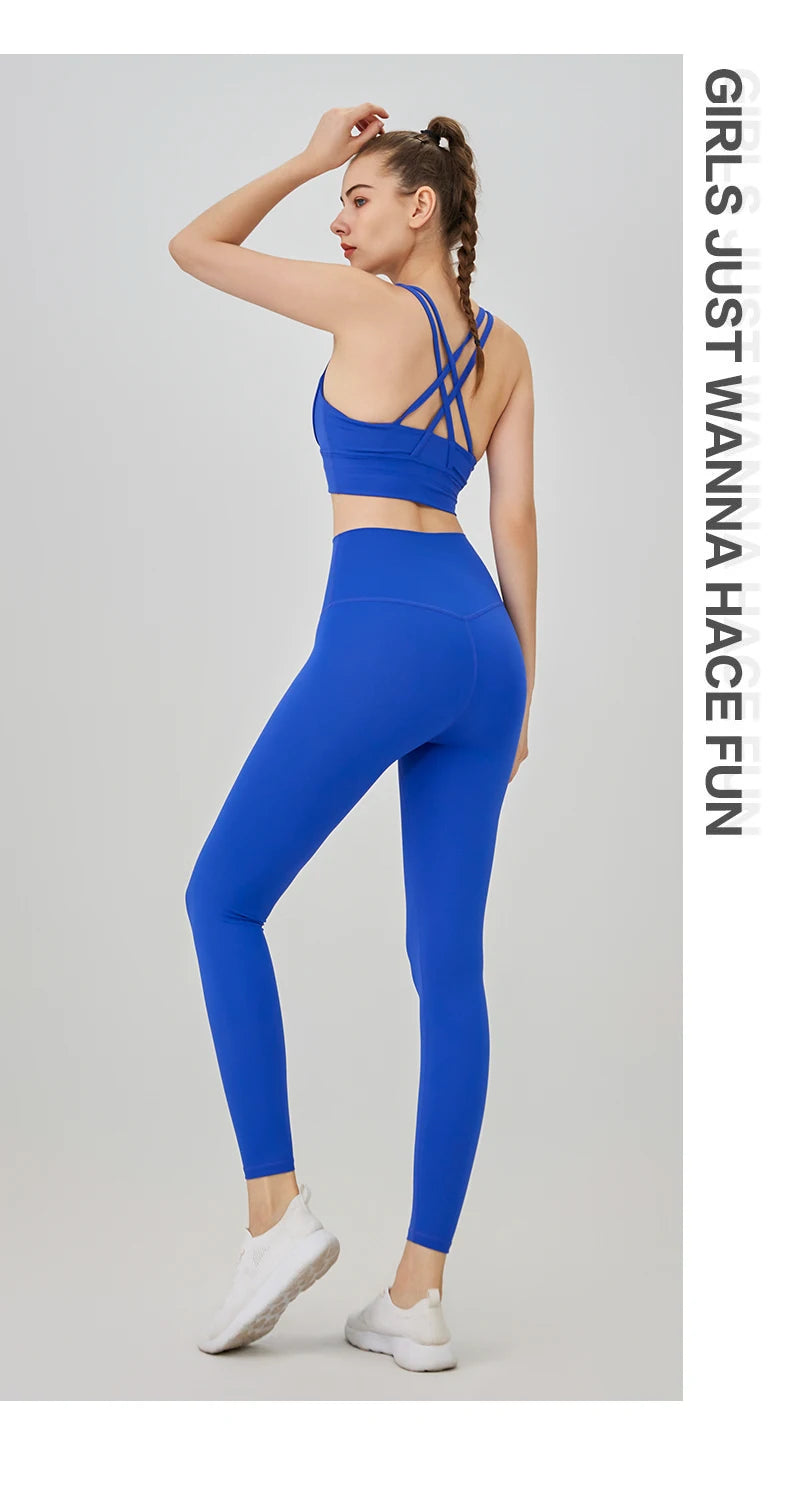 2 Piece Yoga Clothes Women's Tracksuit Athletic Wear Pilates Fitness Suit