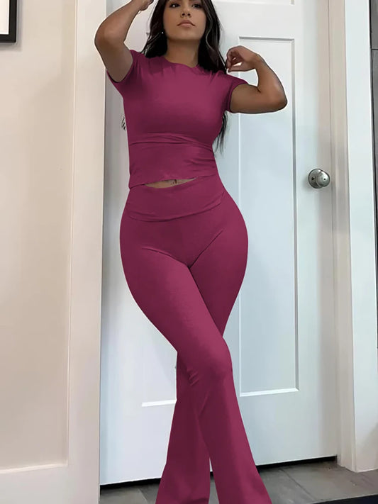 Women's Two-Piece Sports Leisure Yoga Set