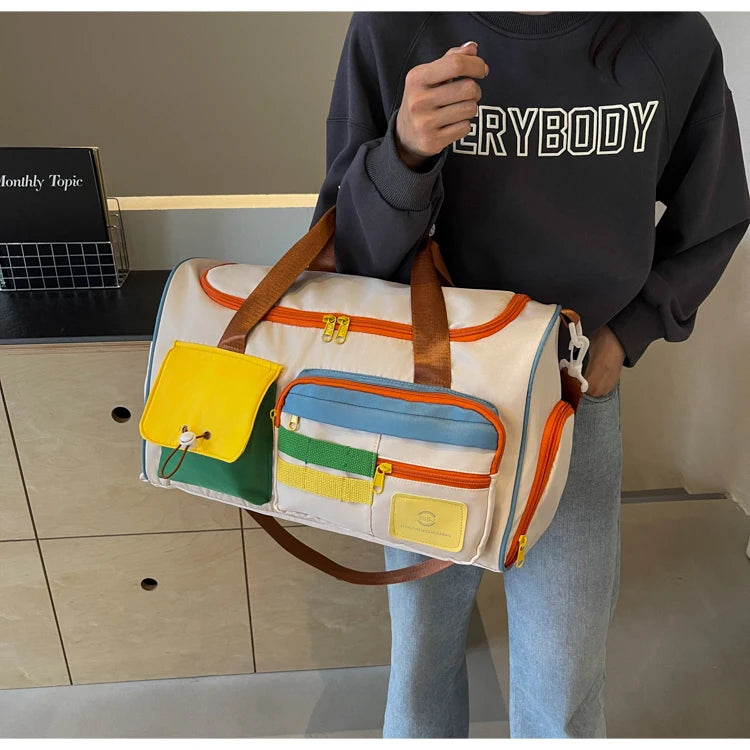 Travel Bag, Duffel Bag Cosmetics Bag, Professional Fitness Bag for Women