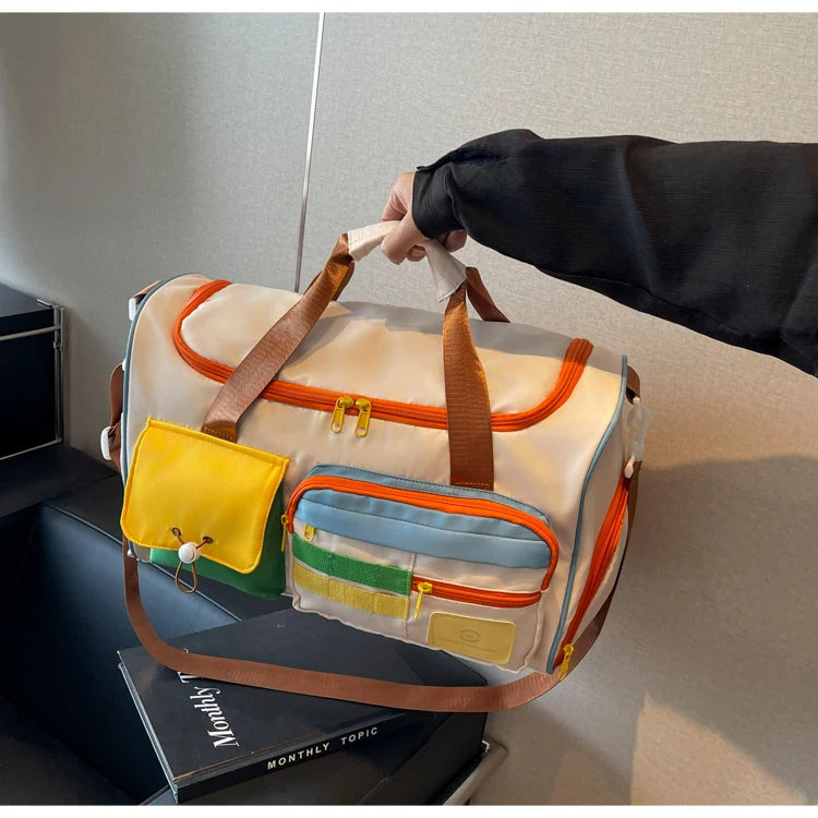 Travel Bag, Duffel Bag Cosmetics Bag, Professional Fitness Bag for Women
