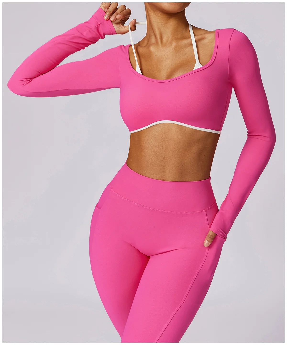 Yoga Set 2PCS Women Sportswear Push Up Workout Clothes