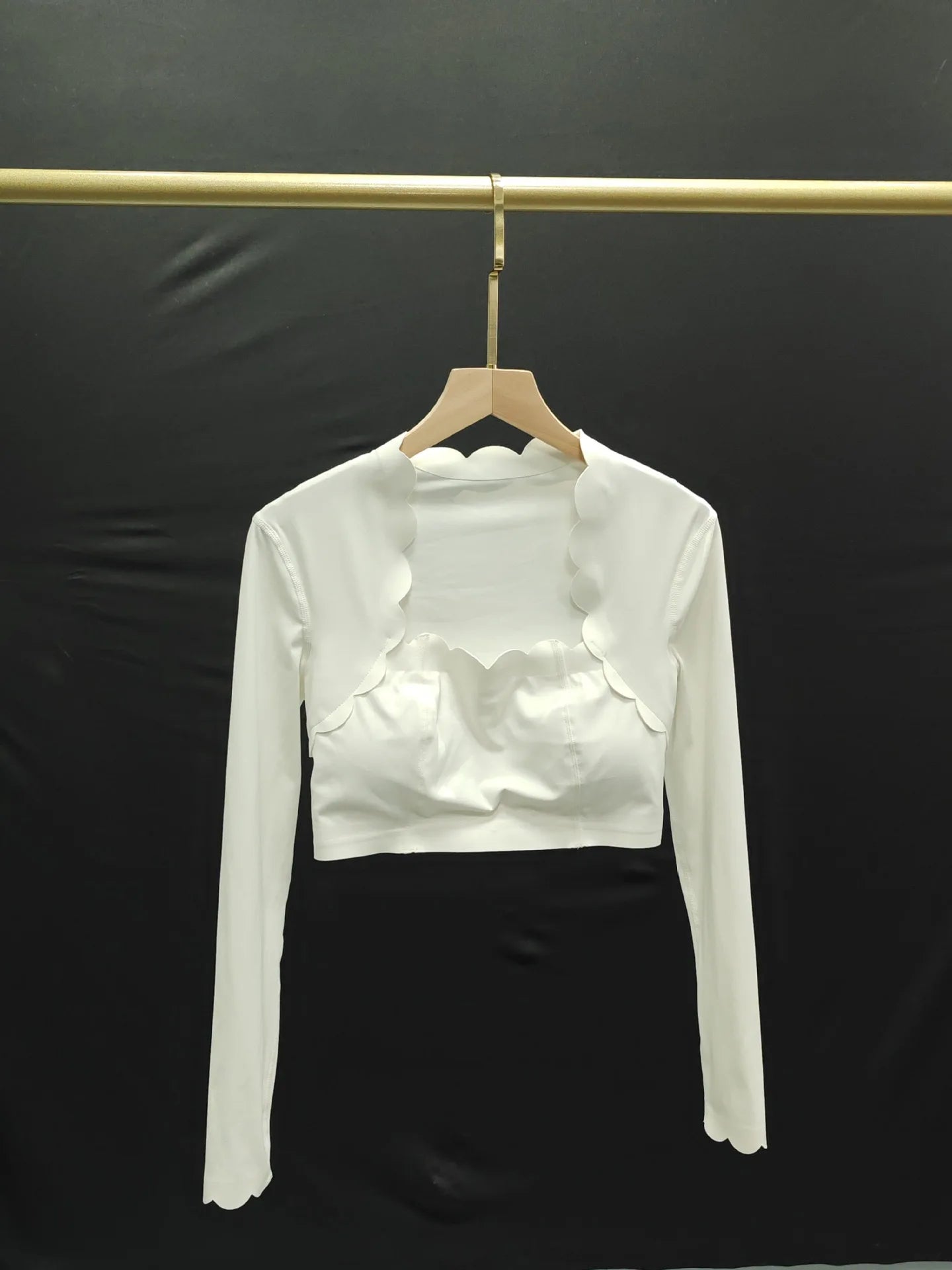 Black Square Neck Tight High Elastic Skinny Yoga Sports Long Sleeves