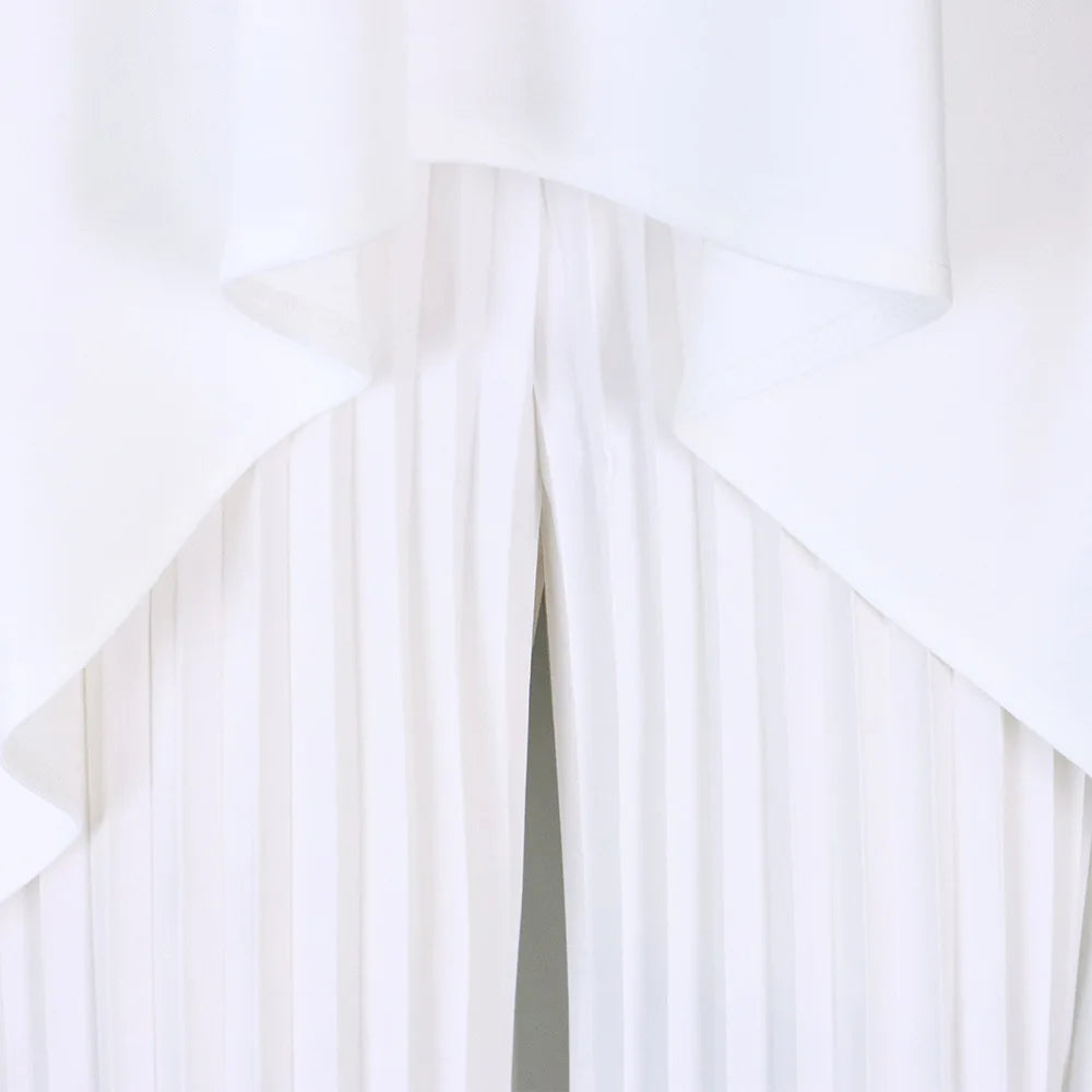 Elegant Tow Piece Set Women Outfit Backless Top