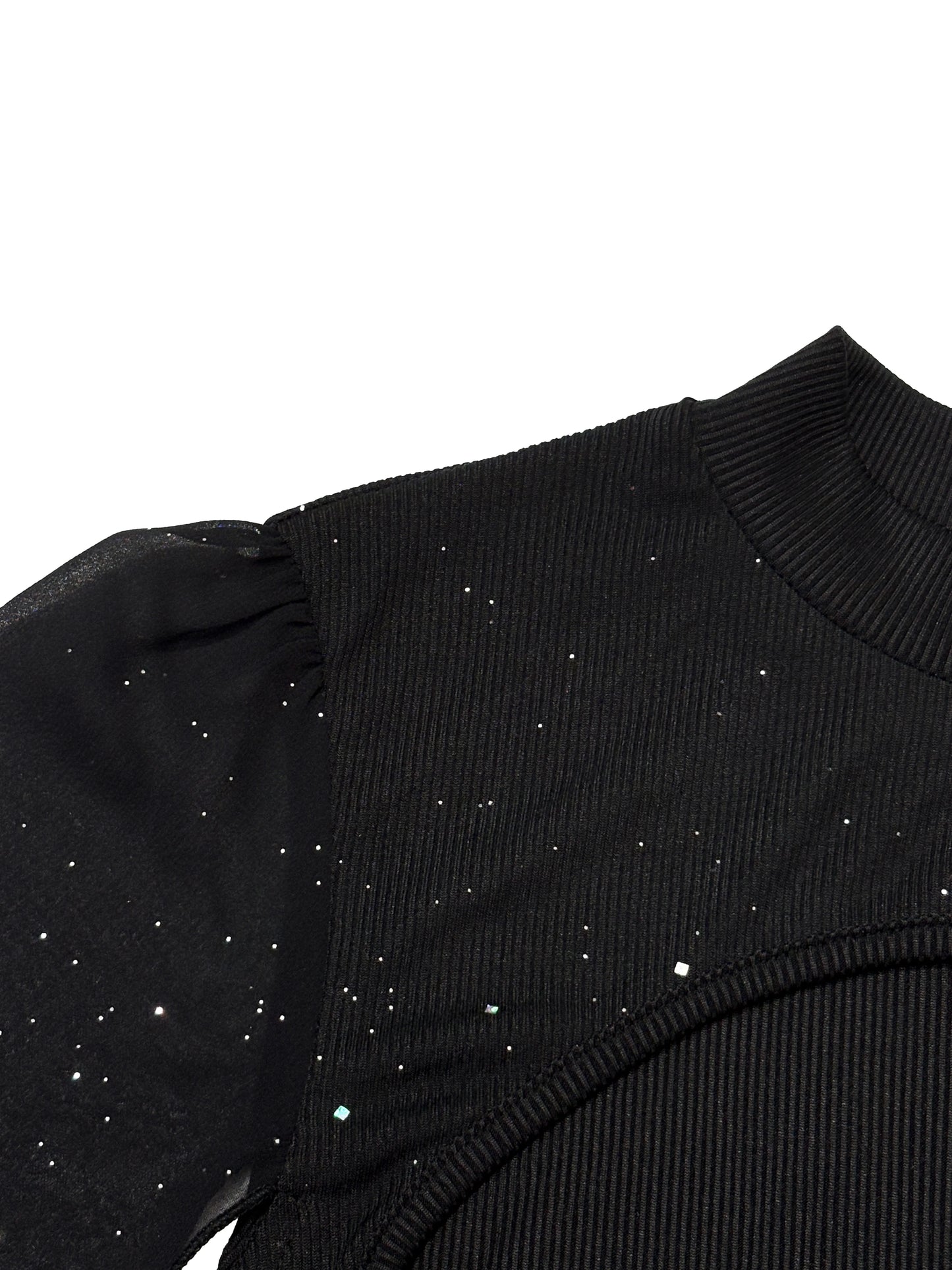 Sexy Women's Stand Collar Cape Mini Dress Sequins Sparkling Club Party