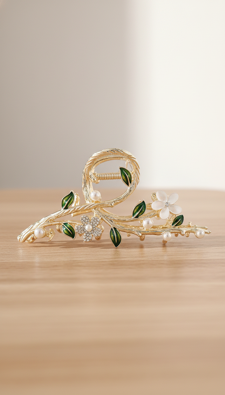 New Sweet Flower Durian Hair Claw Clip