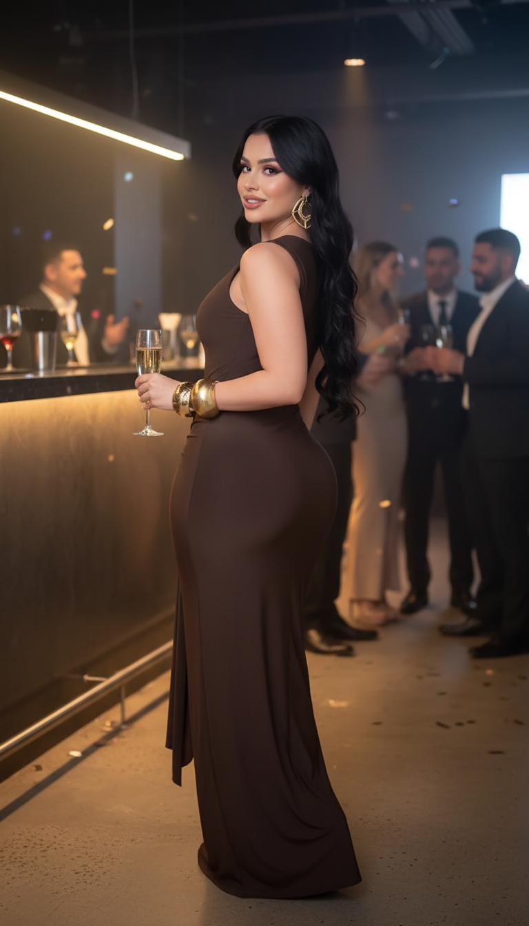 Sexy Slim Fit Backless Sleeveless Wrap Dress with Belt Elegant Pleated